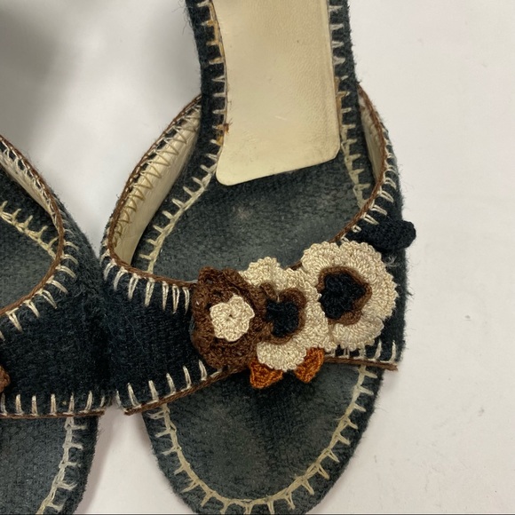 Prada Wedges w/ crochet detailing - Picture 4 of 6
